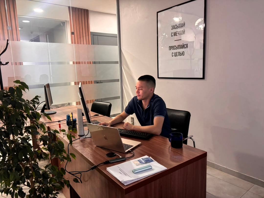 Team member working in a WIRES DEVS office room